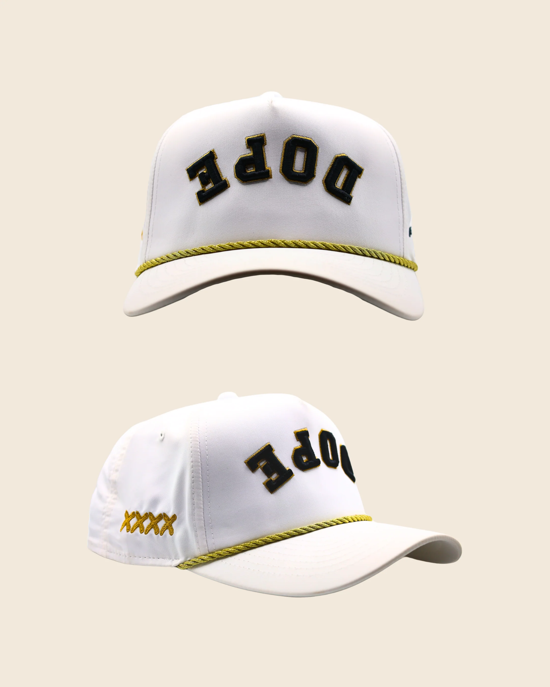 DOPE x Reversed Performance Hat - White & Gold - Image 3