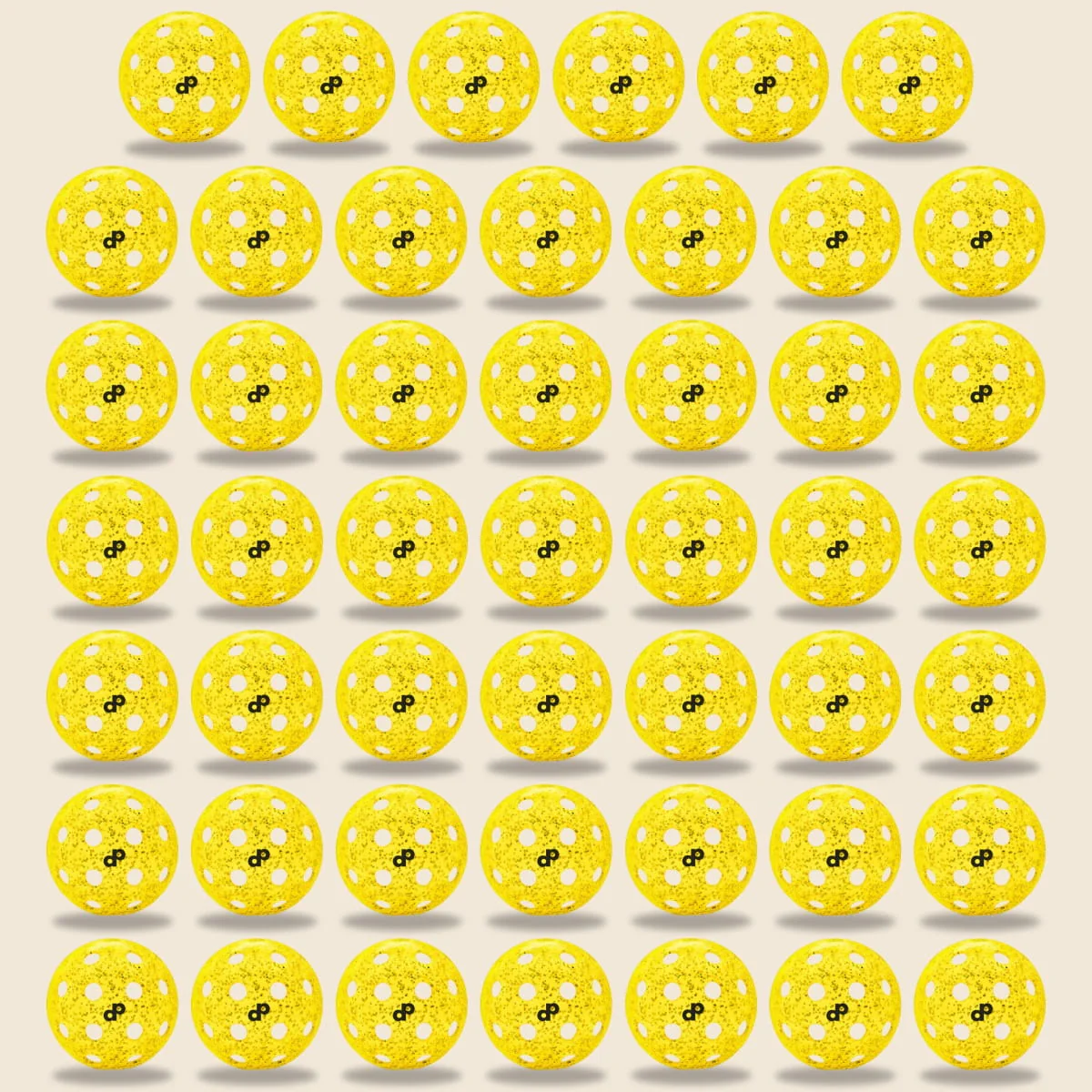 Yellow Glitter-Infused Pickleball Ball - Image 4